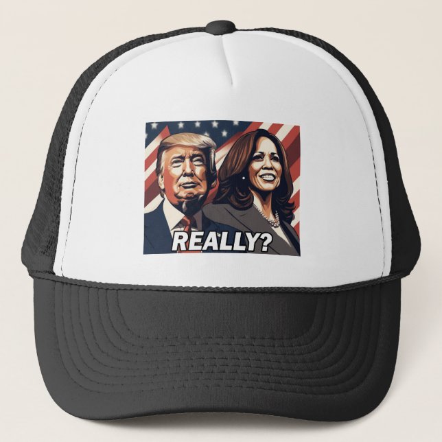 Boné Donald Trump Kamala Harris Sério? (Frente)