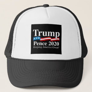 Boné Donald Trump Mike Pence 2020 Trucker Hat