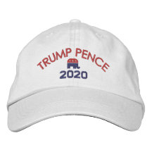 Donald Trump Mike Pence - com elefante republicano