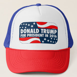 Boné Donald Trump para o presidente em 2016