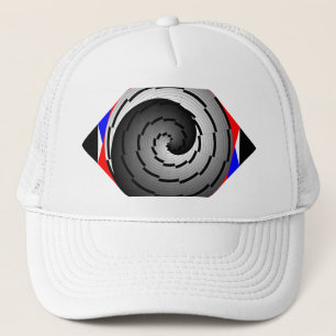Boné Double Yin Yang Spiral por Kenneth Yoncich