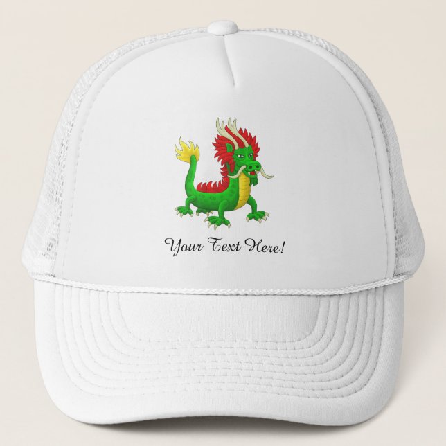 Boné Dragão Azul Moderno Chinês (Frente)