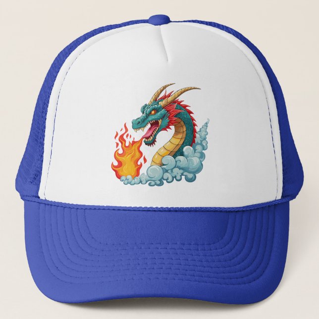 Boné dragão de chifre azul (Frente)