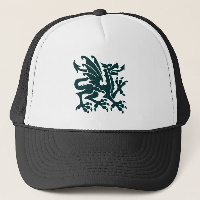 Boné Dragão Heráldico 01 - Verde Escuro (Frente)