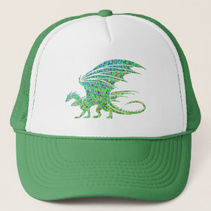 Boné Dragão Mosaico Verde Incrível
