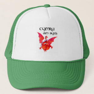 Boné Dragão vermelho 'Wales da língua de Galês para