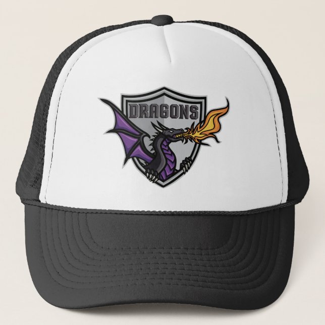 Boné Dragões Hockey Logo Trucker Hat (Frente)