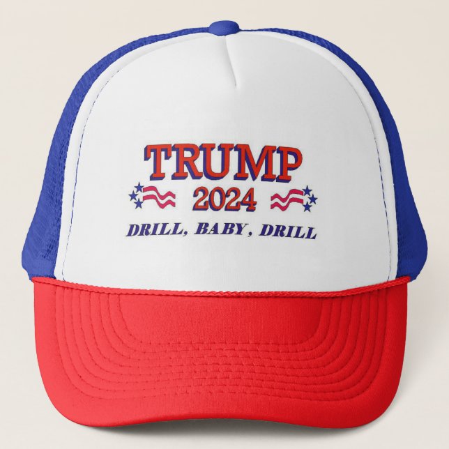 Boné Drill Baby Drill Trump 2024 (Frente)