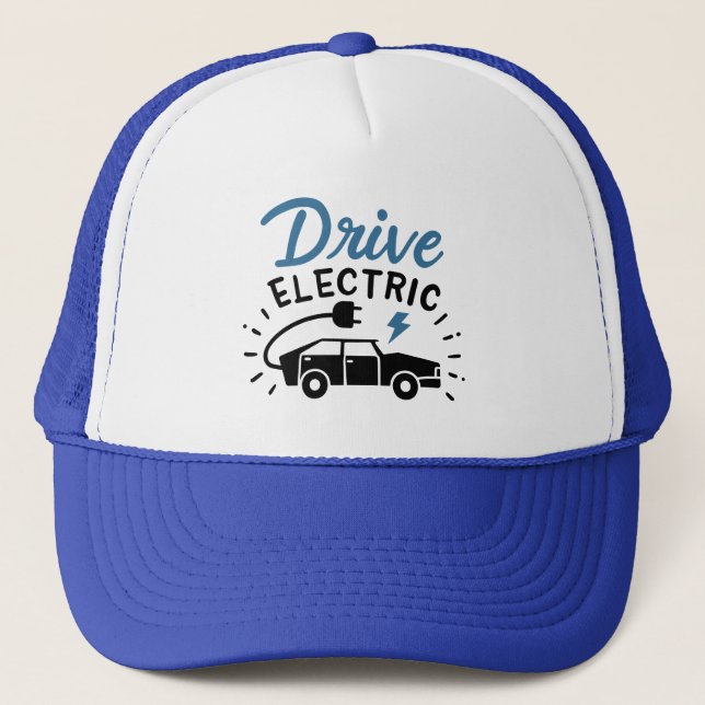 Boné Drive Electric Blue Black Automobile (Frente)