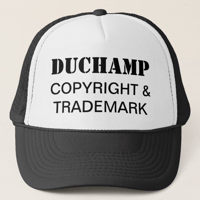 Boné Duchamp, Copyright & Trademark Trucker Hat (Frente)