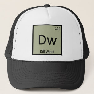 Boné Dw - Símbolo da Tabela Periódica da Química da Erv