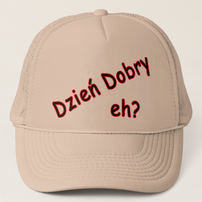 Boné Dzien Dobry, hein? Ângulo (Frente)