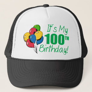 Boné É meu 100th aniversário (os balões)