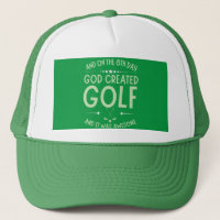 E No 8º Dia Deus Criou Golfe Engraçado Bíblia Vers