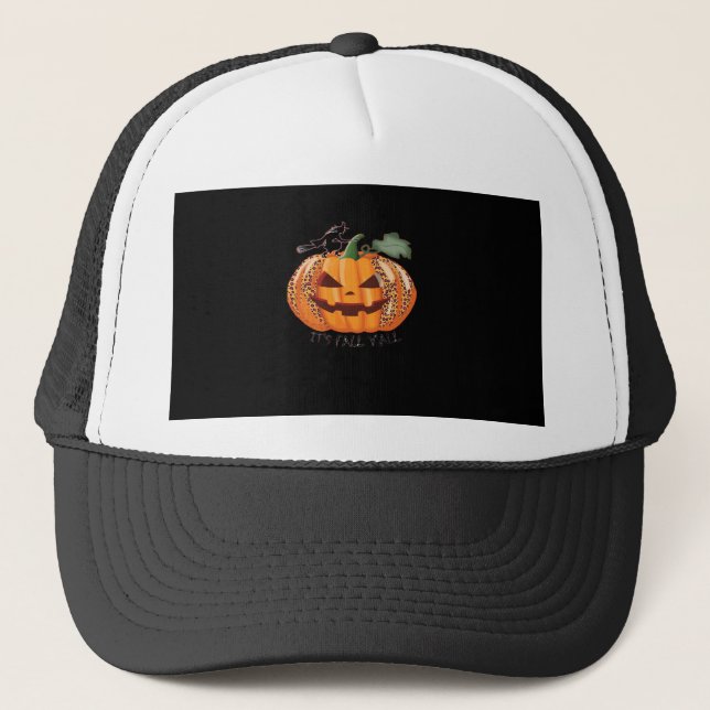 Boné É o próximo Dia das Bruxas Feliz de Pumpkin 'Y'all (Frente)