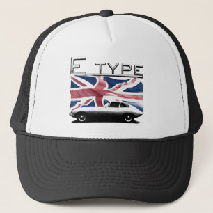 Boné E-tipo entalhe no chapéu do fundo de Union Jack