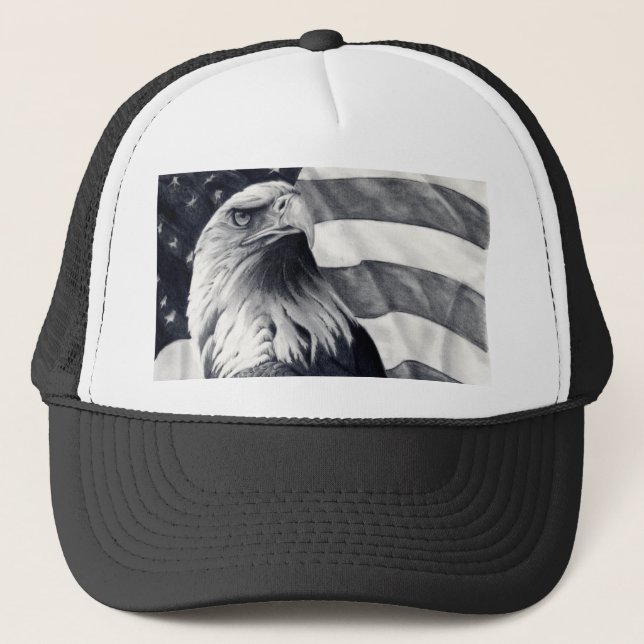 Boné Eagle & chapéu da bandeira (Frente)