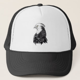 Boné Eagle Wild Animal Nature Illustration Art Tatuagem