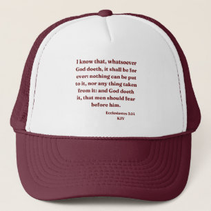 Boné Eclesiastes 3:14 Bíblia KJV Verso