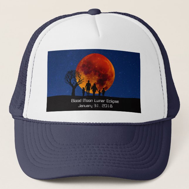 Boné Eclipse Lunar da Lua Sanguínea 2018 (Frente)