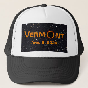 Boné Eclipse Solar Totalmente Vermont 2024
