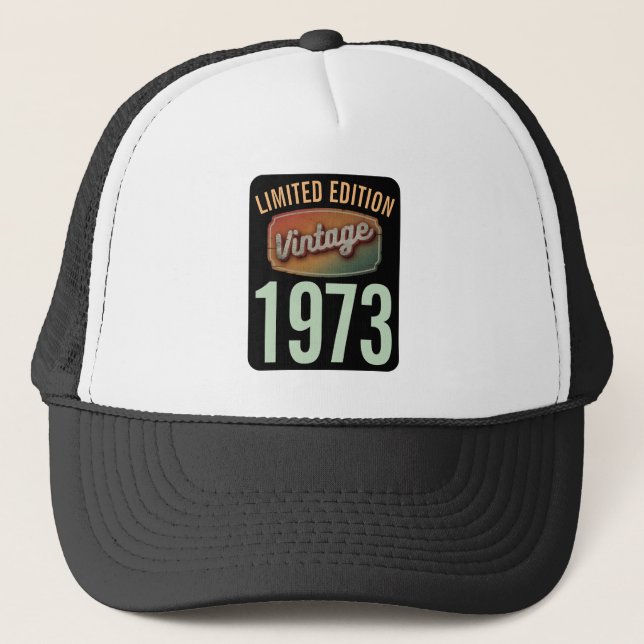 Boné Edição Limitada Personalizada 1973 Ano de Nascimen (Frente)