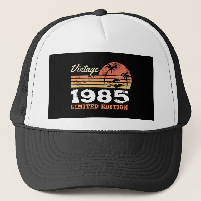 Boné Edição Limitada Vintage 1985 Personalizada (Frente)