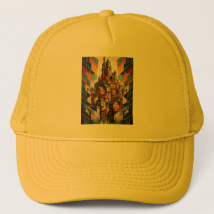 Boné Edifícios Coloridos
