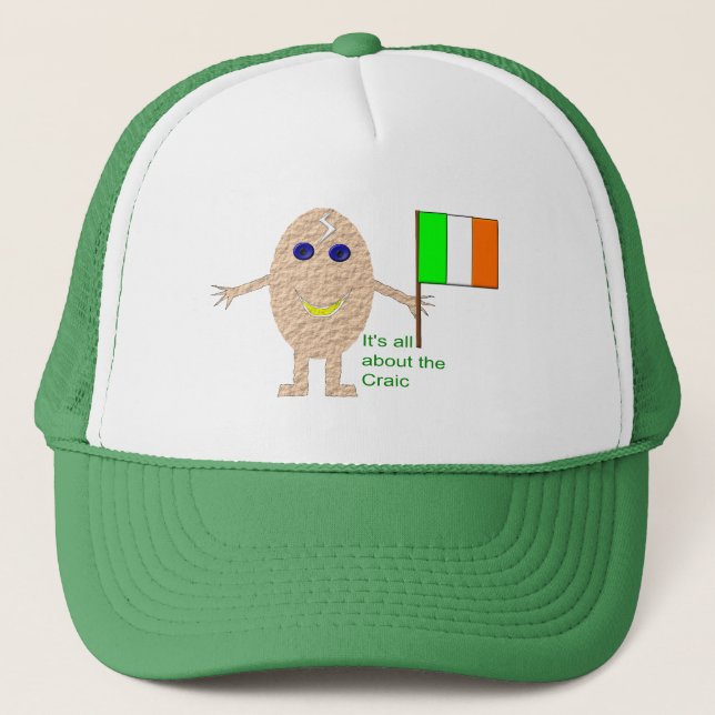 Boné Egg Hat Irlandês Patriótico (Frente)