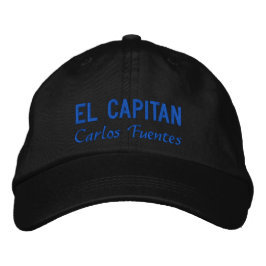 Boné El Capitan Espanhol Azul de Pesca Personalizado