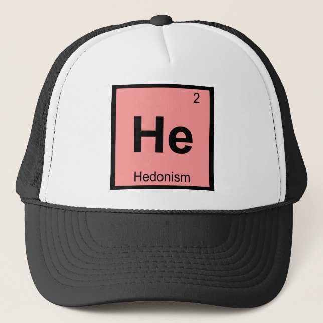 Boné Ele - Símbolo de Química de Filosofia do Hedonismo (Frente)