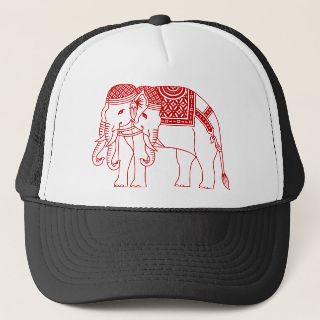 Boné Elefante Branco Tailandês Erawan (Frente)