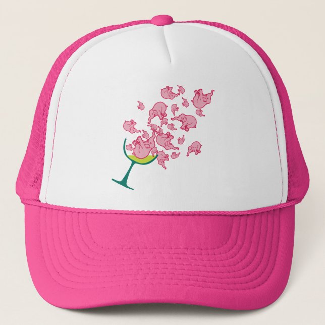 Boné Elefantes Rosa (Frente)