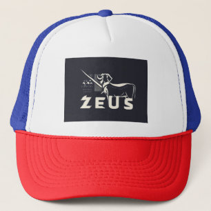 Boné Elegância de roupas de mesa divinas,Logotipo Zeus