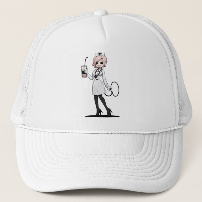 Boné Elegant Nurse Coffee Cap (Frente)