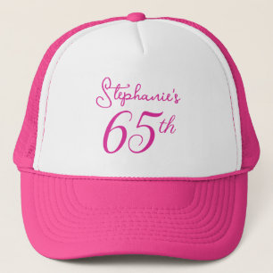Boné Elegante - Monograma Rosa 65º Aniversário