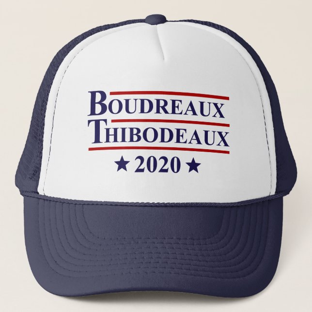 Boné Eleição de Boudreaux & Thibodeaux 2020 Louisiana (Frente)