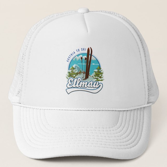 Boné Ellmau Áustria para esqui logotipo (Frente)