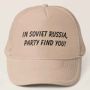 Boné em Rússia soviética, achado do partido você