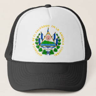 Boné emblema de El Salvador