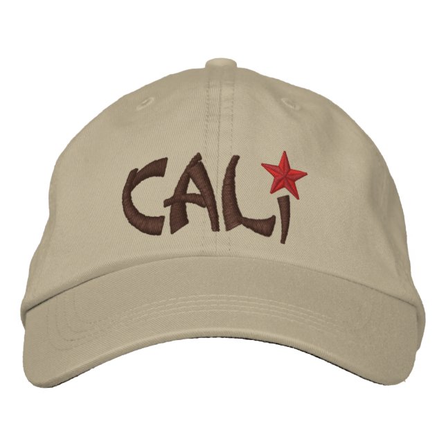 Boné Embroborado STAR da República da Califórnia (Frente)