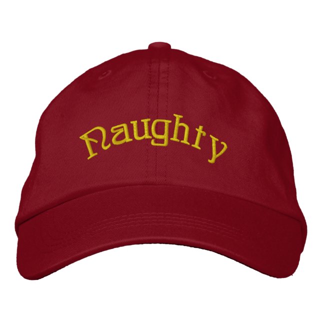 Boné Embroidered Hat - Personalized Naughty Christmas (Frente)
