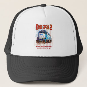 Boné EMD GP38-2 Locomotiva diesel e bandeira americana