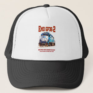 Boné EMD GP38-2 Locomotive diesel azul e branco GATX