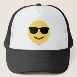 Boné Emoji com óculos de sol geniais
