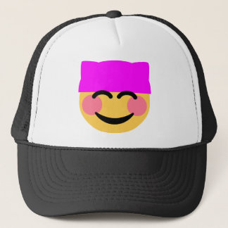 Boné emoji de buceta rosa