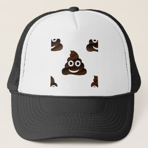 Boné emoji de cocô engraçado