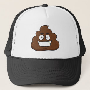 Boné emoji de cocô engraçado