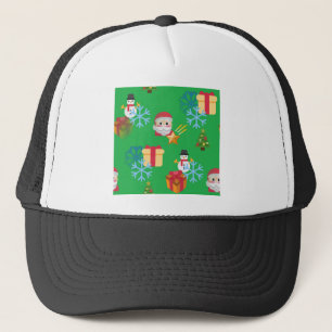 Boné emoji de natal verde