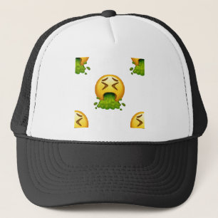 Boné emoji vomitando